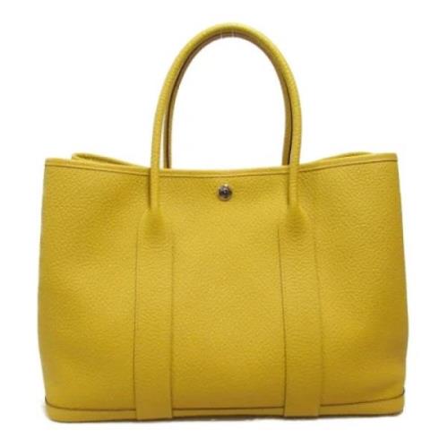 Hermès Vintage Pre-owned Laeder handvskor Yellow, Dam