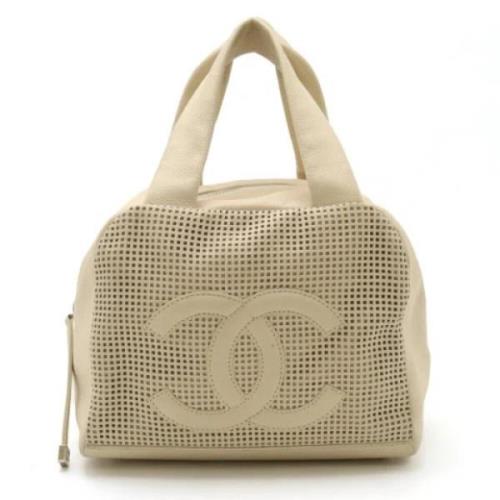 Chanel Vintage Pre-owned Laeder chanel-vskor Beige, Dam