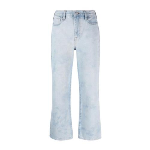 Frame Slouch Cropped Jeans Blue, Dam