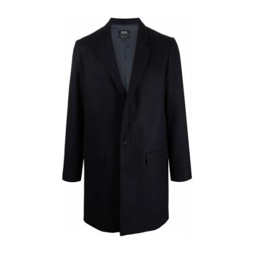 A.p.c. Visconti Coat Blue, Herr