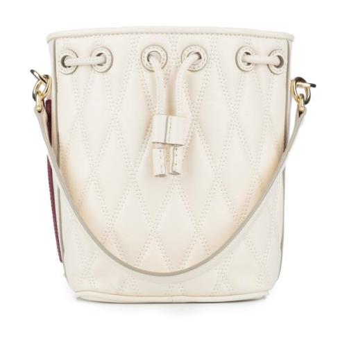 Bally Stilren Crossbody Väska White, Dam