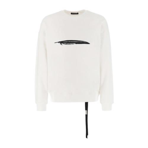 Ann Demeulemeester Avslappnad Stil Sweatshirt White, Herr