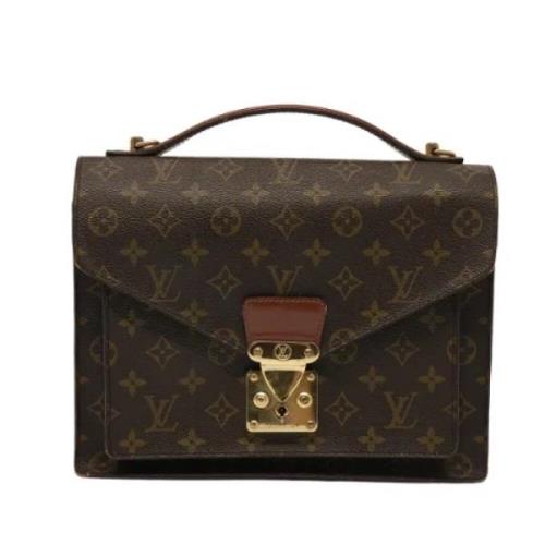 Louis Vuitton Vintage Pre-owned Canvas handvskor Brown, Dam