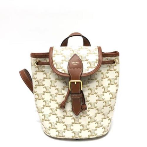 Celine Vintage Pre-owned Canvas celine-vskor Beige, Dam