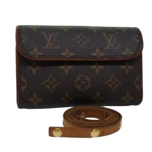 Louis Vuitton Vintage Pre-owned Canvas crossbodyvskor Brown, Dam