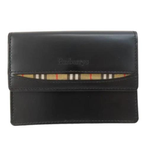 Burberry Vintage Pre-owned Laeder plnbcker Black, Dam