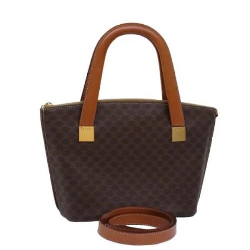 Celine Vintage Pre-owned Laeder handvskor Brown, Dam