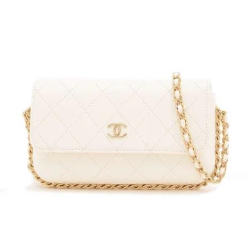 Chanel Vintage Pre-owned Laeder chanel-vskor White, Dam