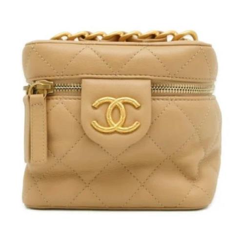 Chanel Vintage Pre-owned Laeder chanel-vskor Beige, Dam