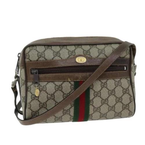 Gucci Vintage Pre-owned Canvas gucci-vskor Beige, Dam