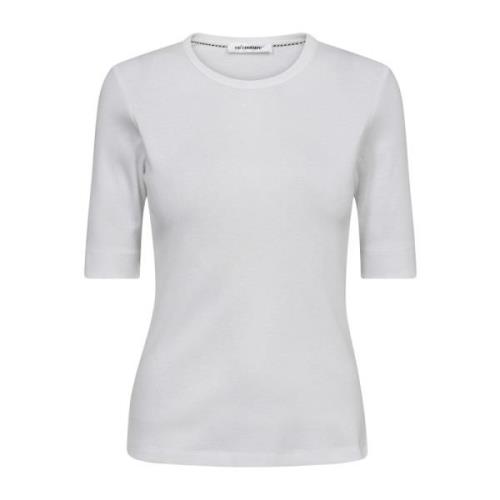 Co'Couture Vit Basic GrannyCC Tee T-Shirt White, Dam