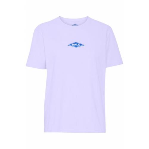 Ball Enkel Lavendel Tee Blus Purple, Dam