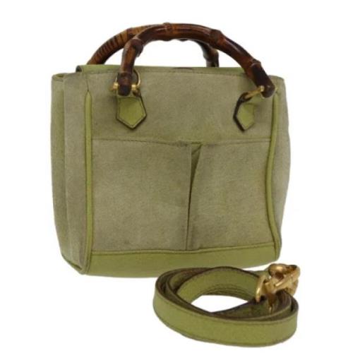 Gucci Vintage Pre-owned Mocka handvskor Green, Dam