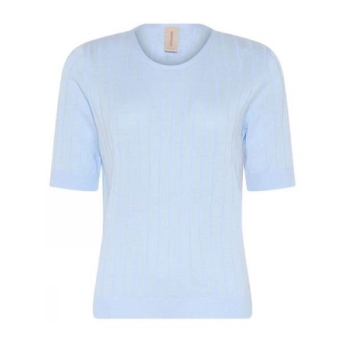 Skovhuus Round-neck Knitwear Blue, Dam