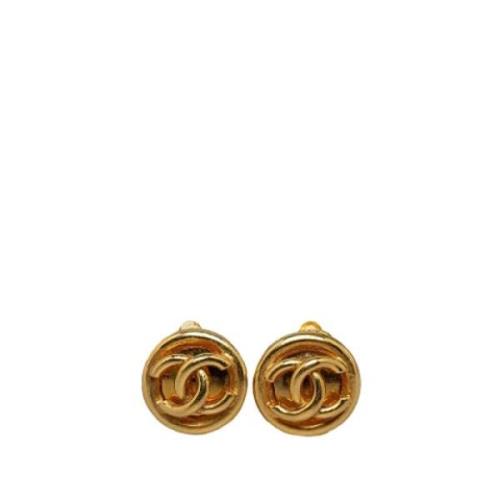 Chanel Vintage Pre-owned Guld rhngen Yellow, Dam