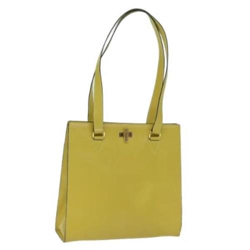 Celine Vintage Pre-owned Laeder totevskor Yellow, Dam