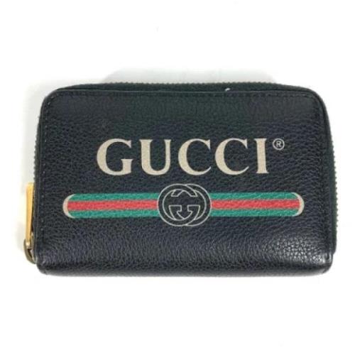 Gucci Vintage Pre-owned Laeder plnbcker Black, Dam