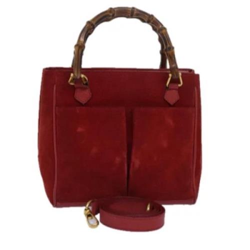 Gucci Vintage Pre-owned Mocka handvskor Red, Dam