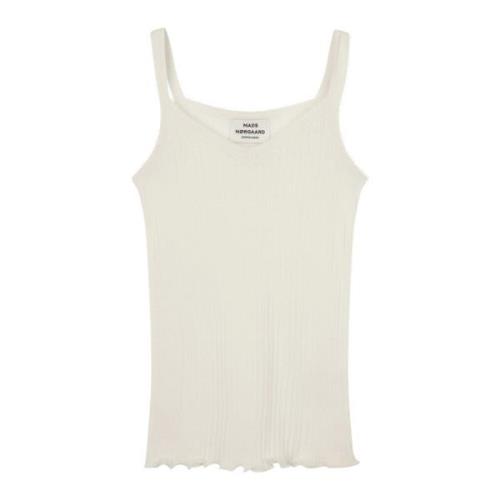 Mads Nørgaard Vanilla Ice Pointella Trille Top Beige, Dam