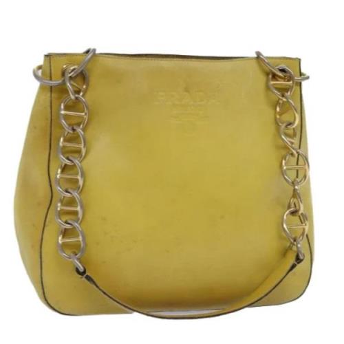 Prada Vintage Pre-owned Laeder prada-vskor Yellow, Dam