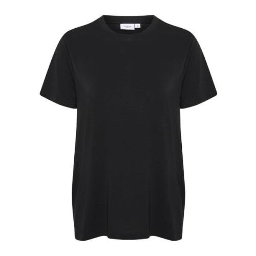 Saint Tropez Adeliasz Regular T-Shirt Svart Black, Dam