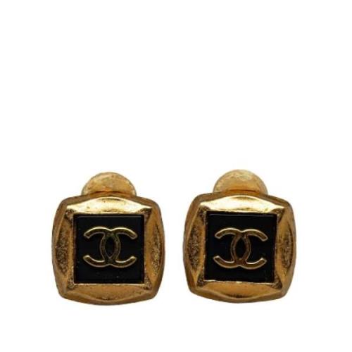 Chanel Vintage Pre-owned Guld rhngen Yellow, Dam