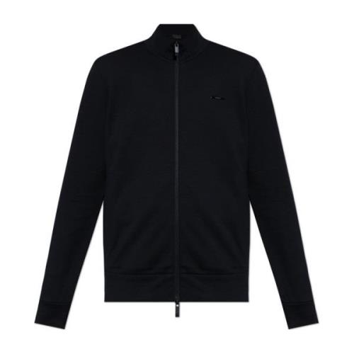 Moncler Sweatshirt med ståkrage Black, Herr