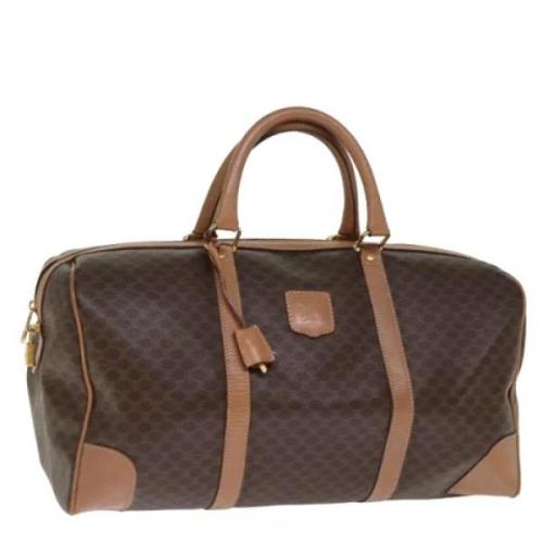 Celine Vintage Pre-owned Laeder handvskor Brown, Dam