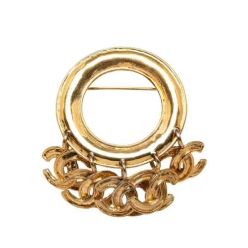 Chanel Vintage Pre-owned Metall chanel-smycken Yellow, Dam