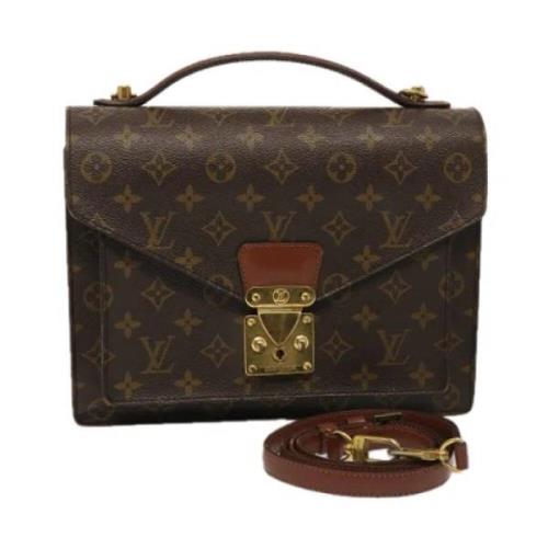 Louis Vuitton Vintage Pre-owned Canvas handvskor Brown, Dam