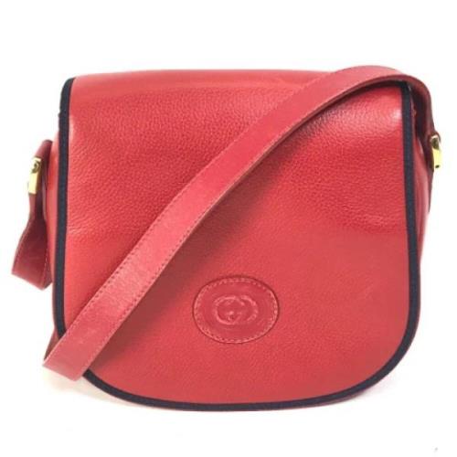 Gucci Vintage Pre-owned Laeder gucci-vskor Red, Dam