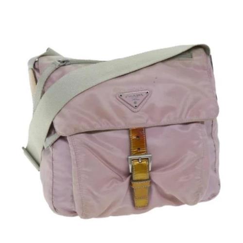 Prada Vintage Pre-owned Nylon prada-vskor Pink, Dam