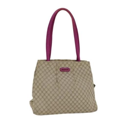 Celine Vintage Pre-owned Canvas axelremsvskor Beige, Dam