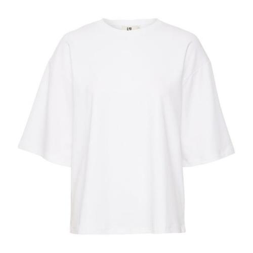 Lounge Nine Ljus Vit Bas T-Shirt White, Dam