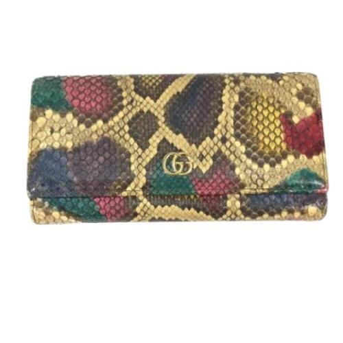 Gucci Vintage Pre-owned Laeder plnbcker Multicolor, Dam