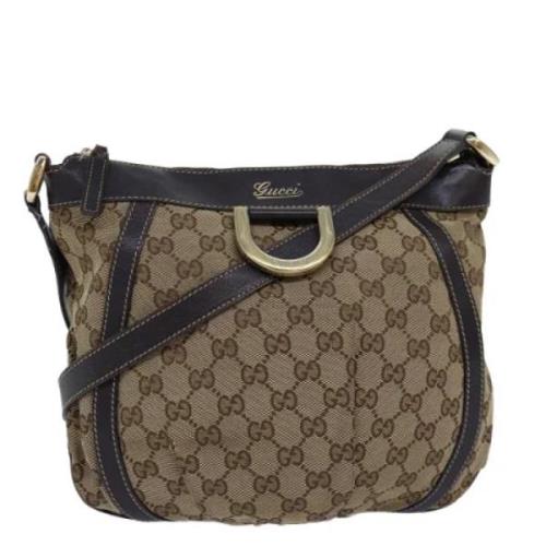 Gucci Vintage Pre-owned Canvas gucci-vskor Beige, Dam