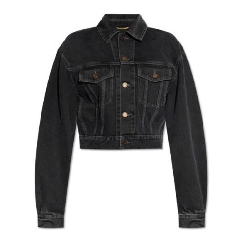 Saint Laurent Denimjacka Black, Dam