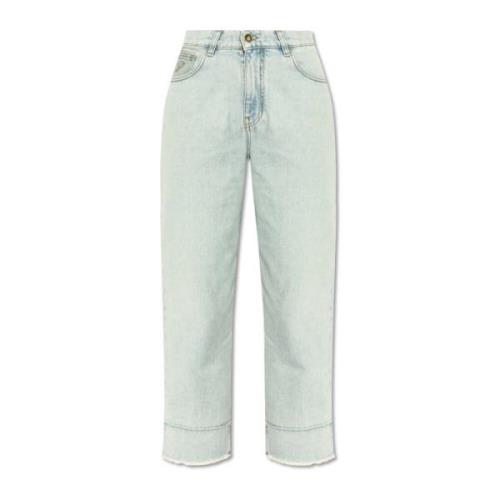 Blumarine Jeans med logotyp Blue, Dam