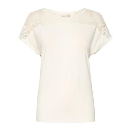 Cream T-Shirts Beige, Dam