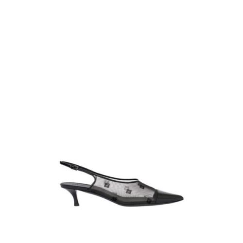 Givenchy Mesh Slingback Pumps Black, Dam