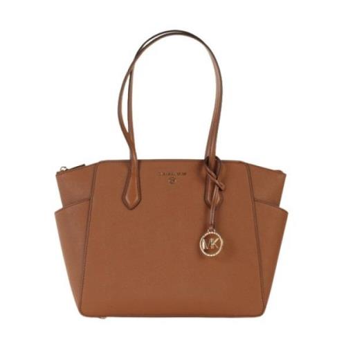 Michael Kors Saffiano Läder Axelväska Brown, Dam