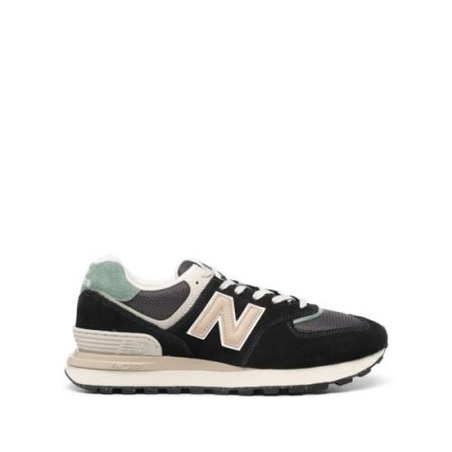 New Balance 574 Suede Sneakers Black, Herr