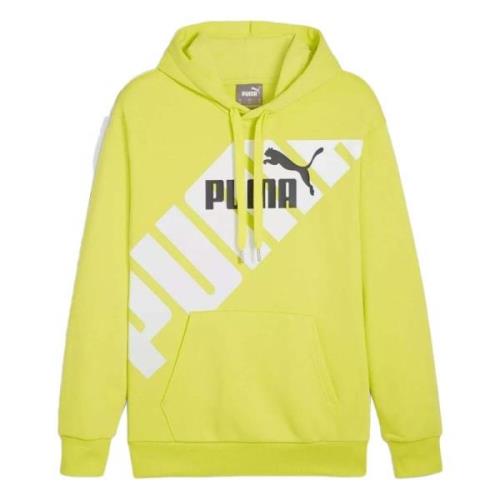 Puma Power Hoodie Yellow, Herr