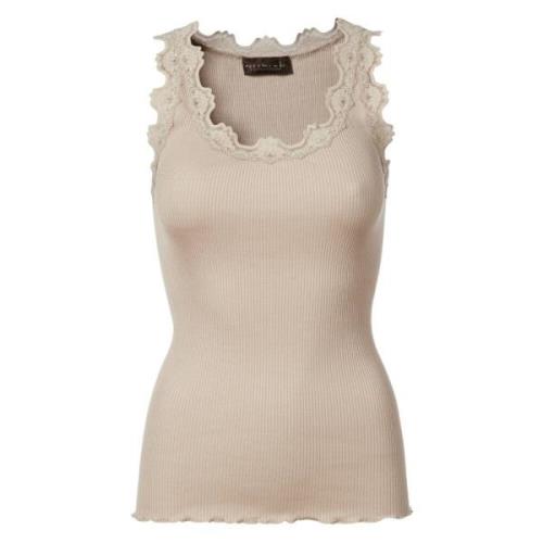 Rosemunde Sleeveless Tops Beige, Dam