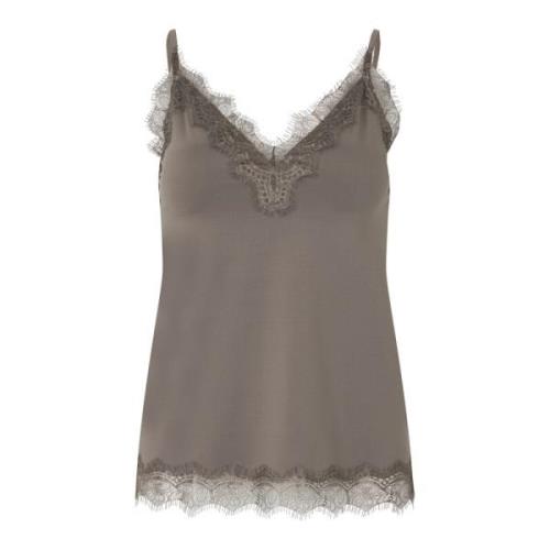 Rosemunde Feminin Spetstopp Gray, Dam