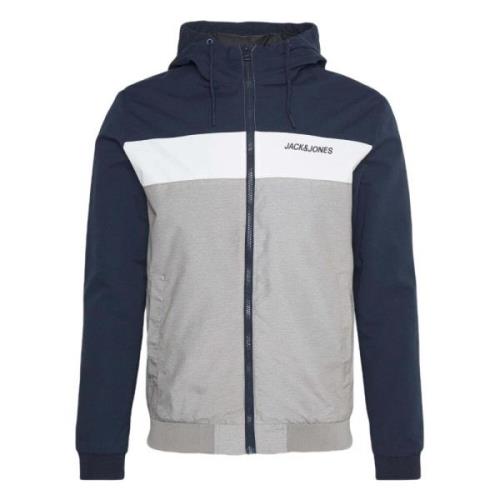 Jack & Jones Erush Blockerande Huva Bomberjacka Blue, Herr