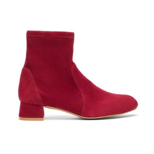 Stuart Weitzman Skulptural Strumpstövel Red, Dam