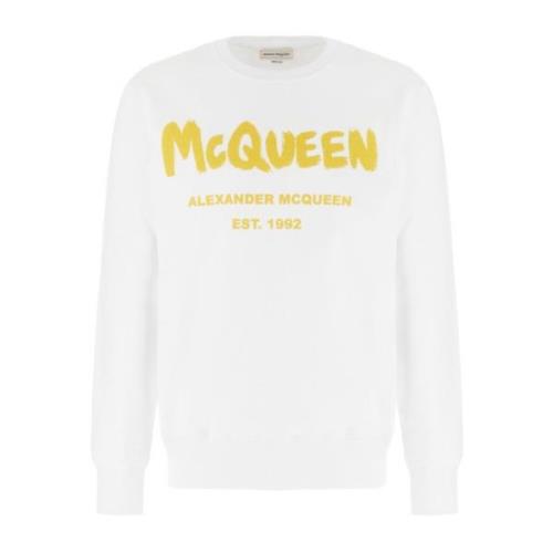 Alexander McQueen Stilren Sweatshirt för Män och Kvinnor White, Herr