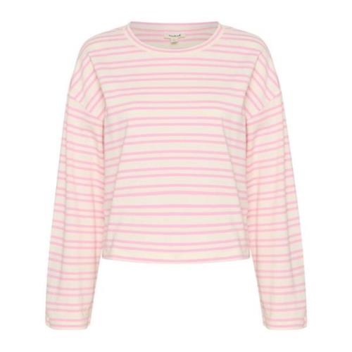 Soaked in Luxury Long Sleeve Tops Pink, Dam