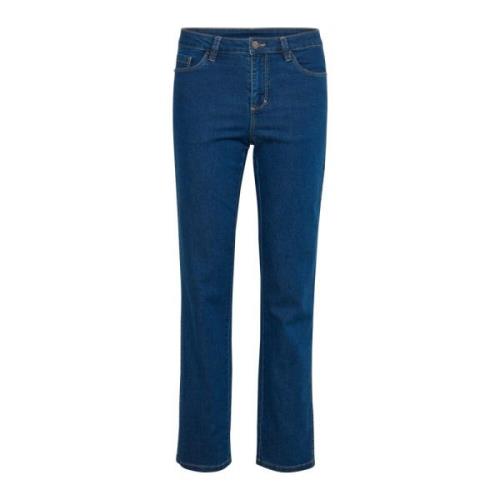 Kaffe Straight Jeans Blue, Dam